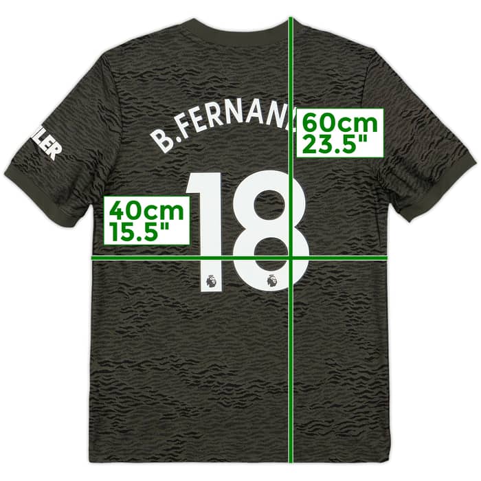 2020-21 Manchester United Away Shirt B.Fernandes #18 - 10/10 - (M.Boys)