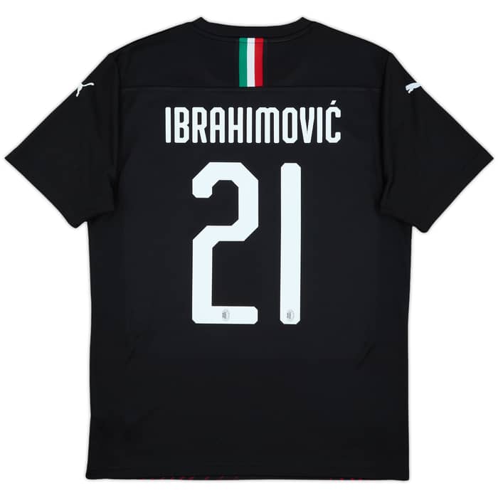 2019-20 AC Milan Third Shirt Ibrahimovic #21 - 8/10 - (M)