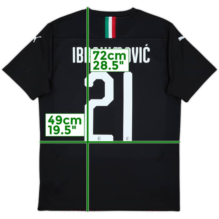 2019-20 AC Milan Third Shirt Ibrahimovic #21 - 8/10 - (M)