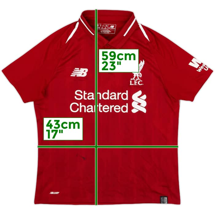 2018-19 Liverpool Home Shirt - 6/10 - (M.Boys)