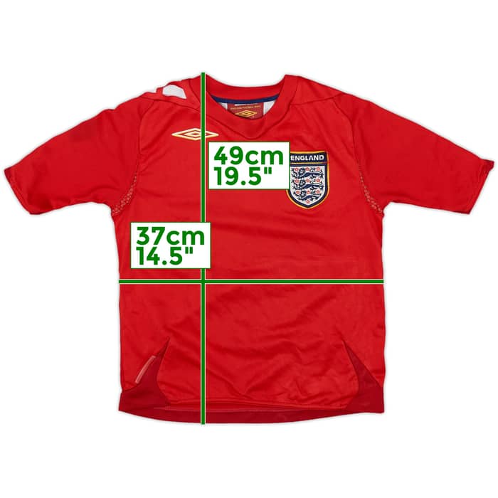 2006-08 England Away Shirt - 5/10 - (S.Boys)