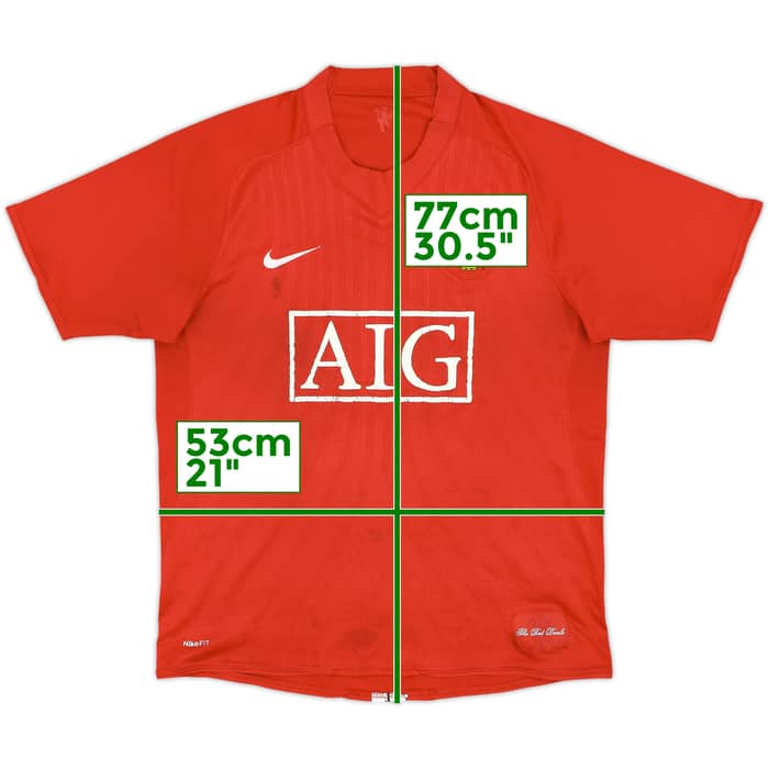 2007-09 Manchester United Home Shirt - 5/10 - (M)