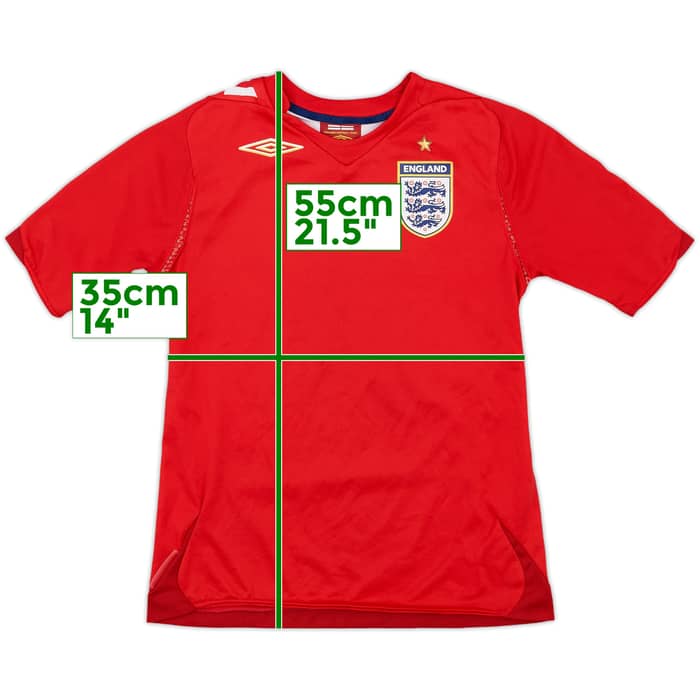 2006-08 England Away Shirt - 5/10 - (M.Boys)