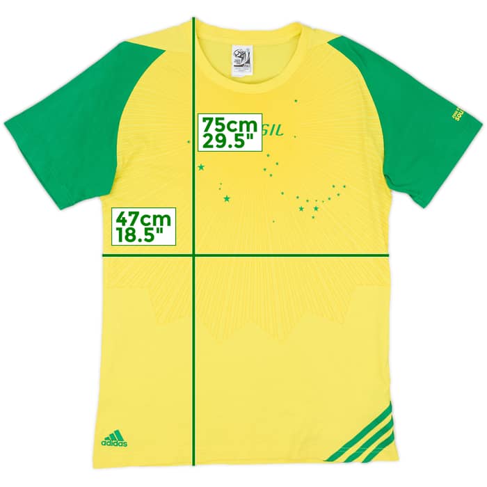 2010 Brazil adidas World Cup Tee - 7/10 - (M)