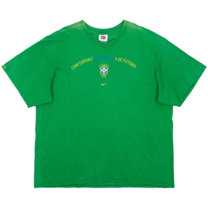 1998-00 Brazil Nike Graphic Tee - 8/10 - (XL)