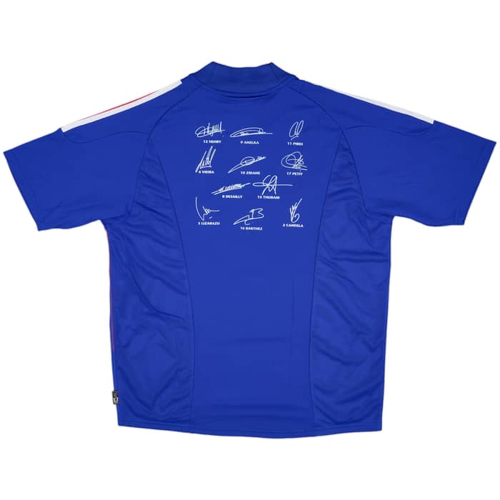 2002-04 France 'Signed' Home Shirt (XL)