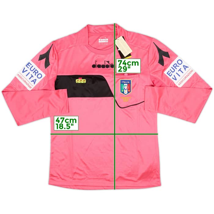 2017-18 Italy Diadora Referee L/S Shirt (S)
