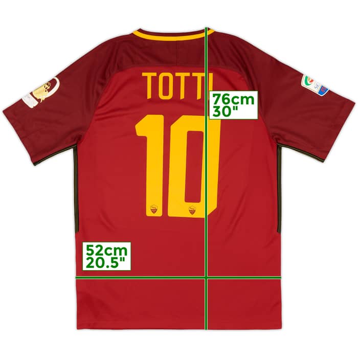 2017-18 Roma Special Tribute Home Shirt Totti #10 (M)