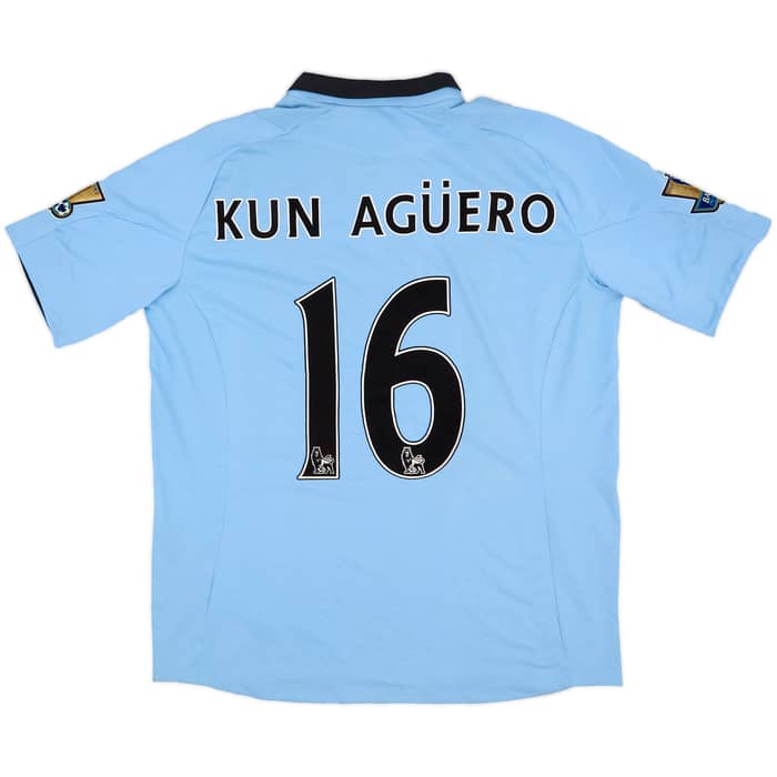 2012-13 Manchester City Home Shirt Kun Aguero #16 (XL)