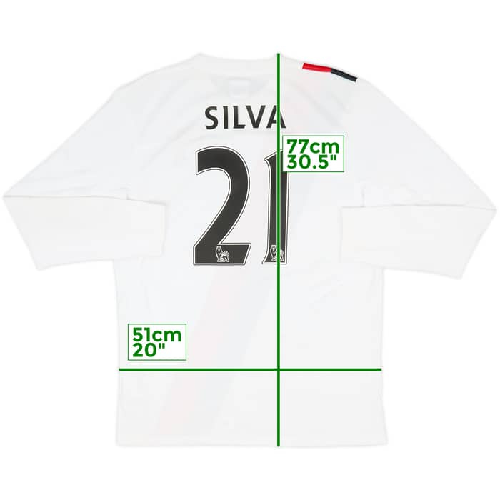 2009-11 Manchester City Third L/S Shirt Silva #21 (M)