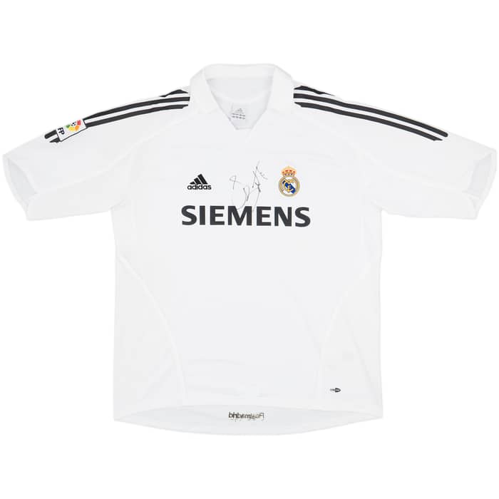 2005-06 Real Madrid Signed Home Shirt - 7/10 - (XL)