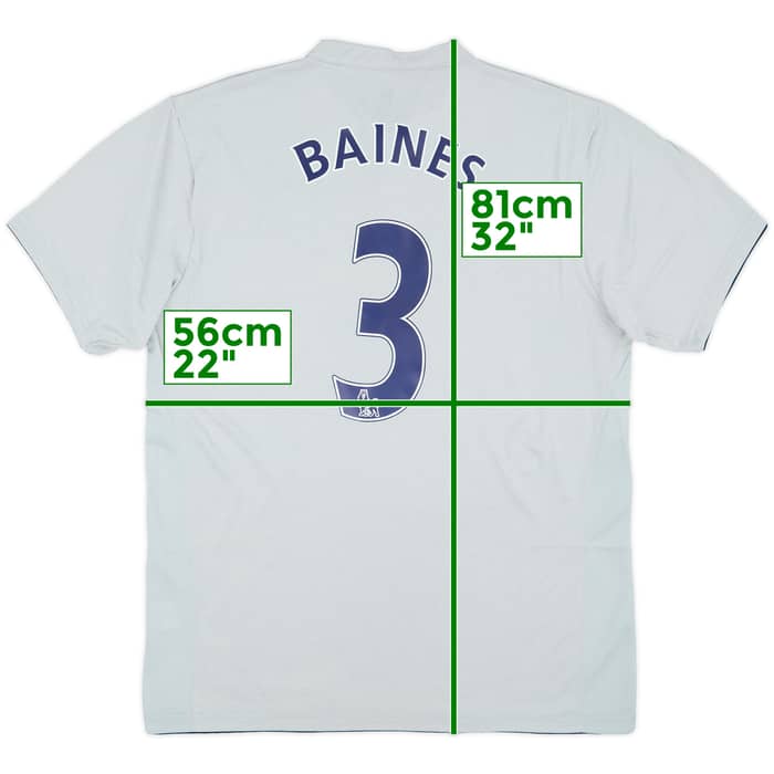 2011-12 Everton Third Shirt Baines #3 (L)