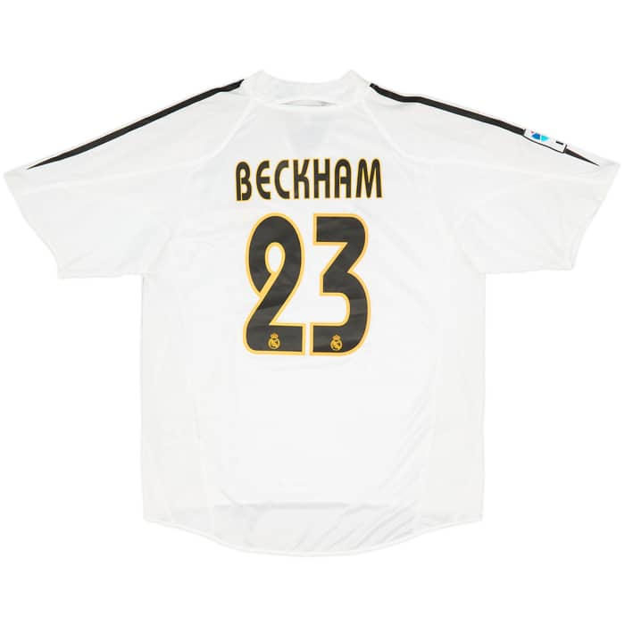 2004-05 Real Madrid Home Shirt Beckham #23 (M)