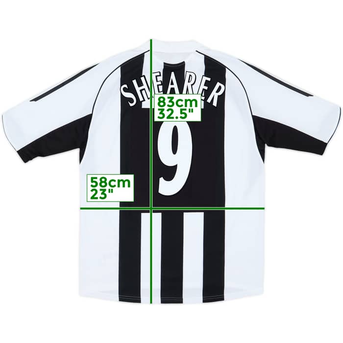 2005-07 Newcastle Home Shirt Shearer #9 (L)