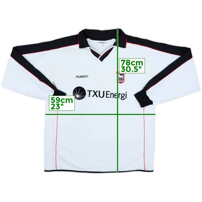 2001-02 Ipswich Away L/S Shirt #4 - 7/10 - (XL)
