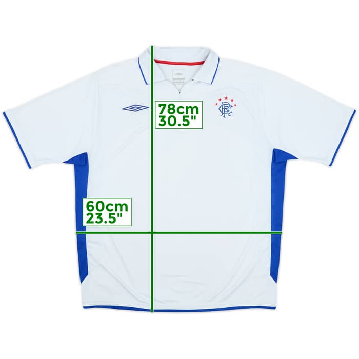 2006-07 Rangers Umbro 1/4 Zip Polo Shirt - 7/10 - (XL)