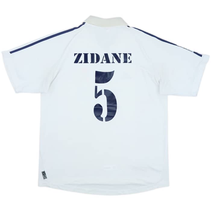 2001 Real Madrid Home Shirt Zidane #5 - 6/10 - (M)