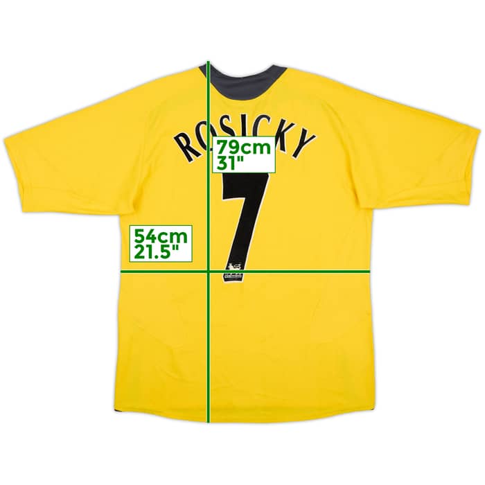2006-07 Arsenal Away Shirt Rosicky #7 - 8/10 - (L)