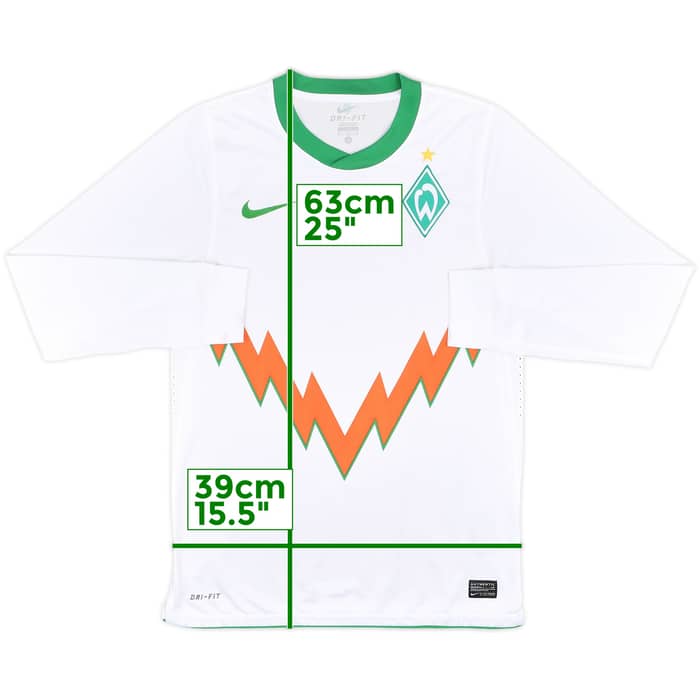 2010-11 Werder Bremen Player Issue Away L/S Shirt - 8/10 - (M)