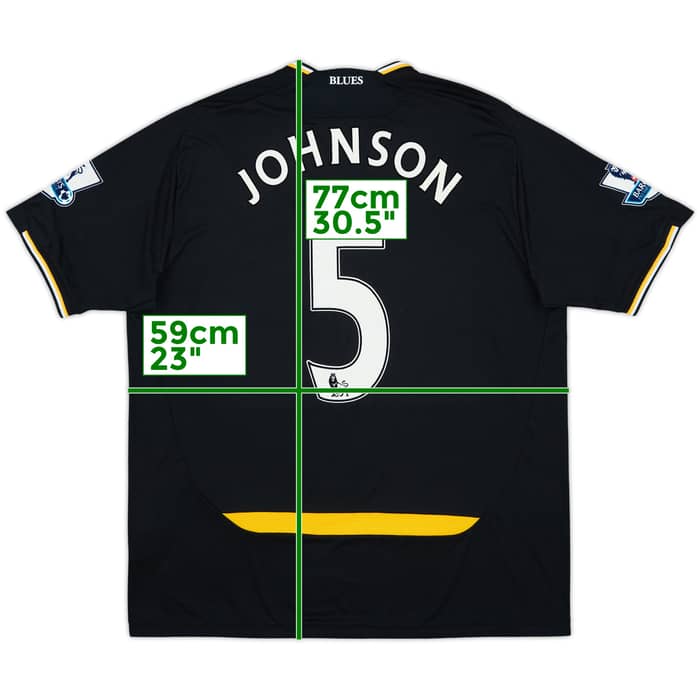2009-10 Birmingham Away Shirt Johnson #5 - 8/10 - (L)