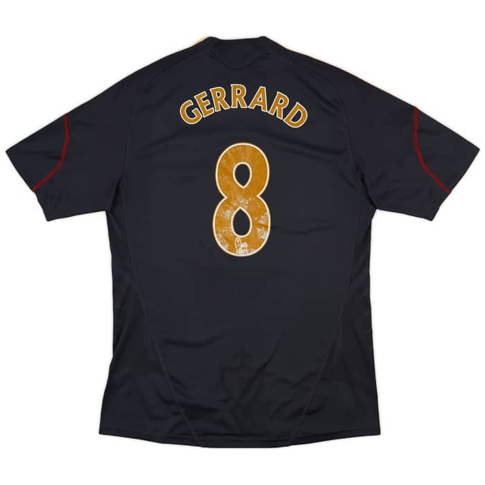 2009-10 Liverpool Away Shirt Gerrard #8 - 5/10 - (L)