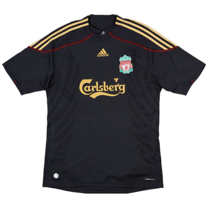 2009-10 Liverpool Away Shirt Gerrard #8 - 5/10 - (L)