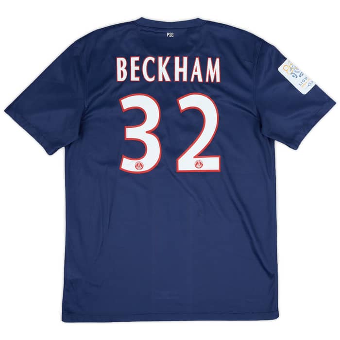 2012-13 Paris Saint-Germain Home Shirt Beckham #32 - 6/10 - (M)