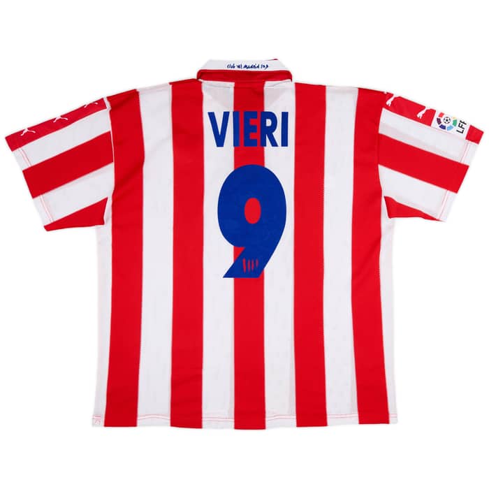 1997-98 Atletico Madrid Home Shirt Vieri #9 - 4/10 - (XL)