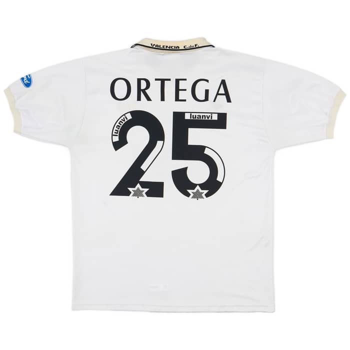 1996-97 Valencia Home Shirt Ortega #25 - 6/10 - (XL)