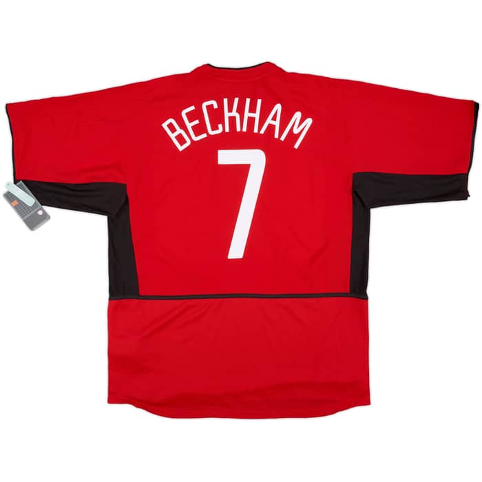 2002-04 Manchester United Home Shirt Beckham #7 (XL)