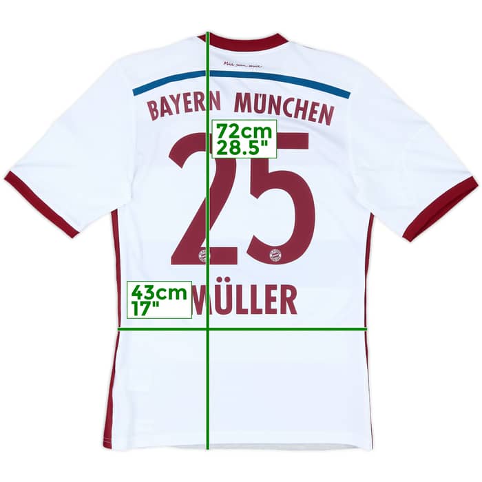 2014-15 Bayern Munich Away Shirt Muller #25 (S)
