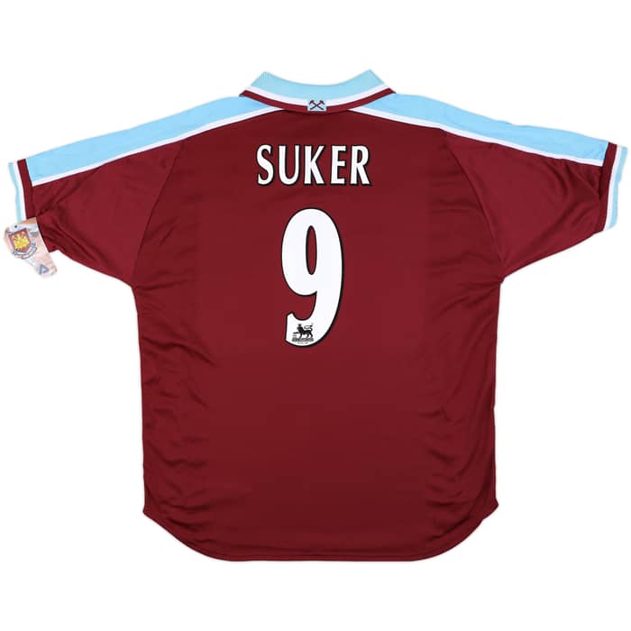 1999-01 West Ham Home Shirt Suker #9 (XL)