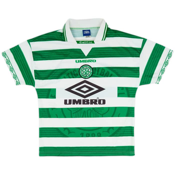1997-99 Celtic Home Shirt - 8/10 - (M)