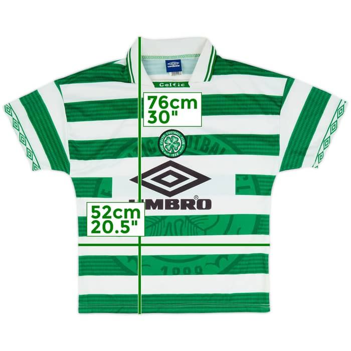 1997-99 Celtic Home Shirt - 8/10 - (M)