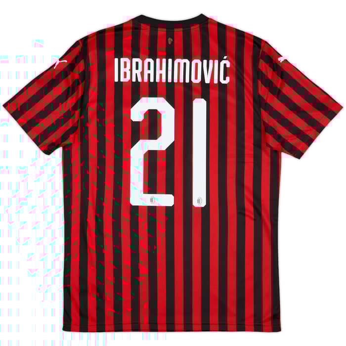 2019-20 AC Milan Home Shirt Ibrahimovic #21 (M)