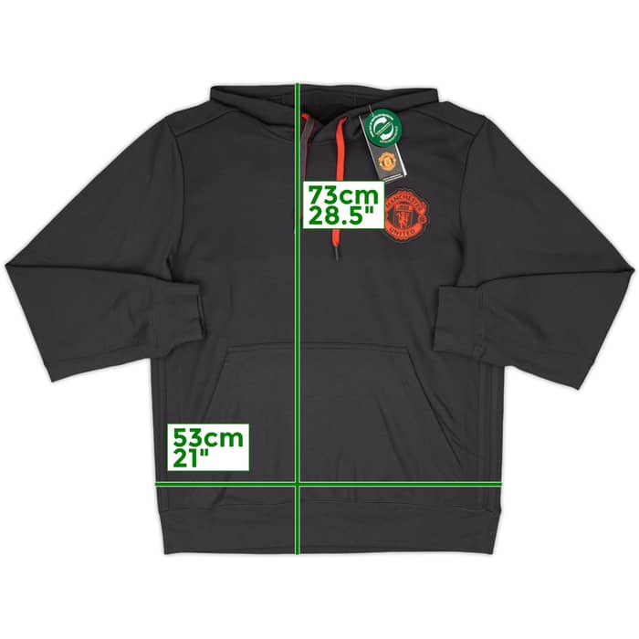 2016-17 Manchester United adidas Hooded Sweat Top (L)