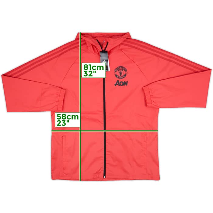 2018-19 Manchester United adidas Hooded Rain Jacket (L)
