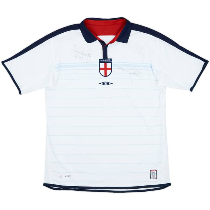 2003-05 England Signed Home Shirt (L)