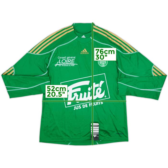 2009-10 Saint Etienne Player Issue Home L/S Shirt (L)