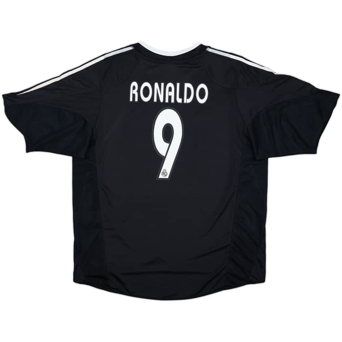 2004-05 Real Madrid Away Shirt Ronaldo #9 (XL)