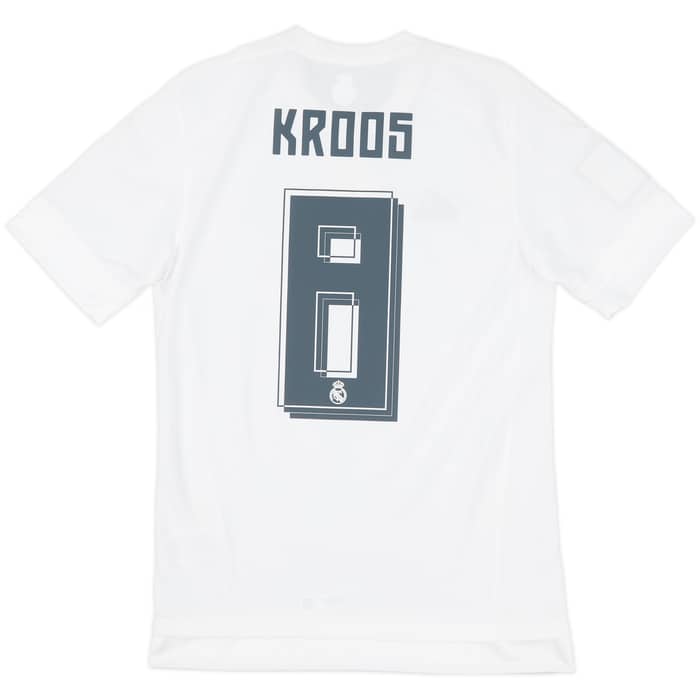 2015-16 Real Madrid Home Shirt Kroos #8 (S)