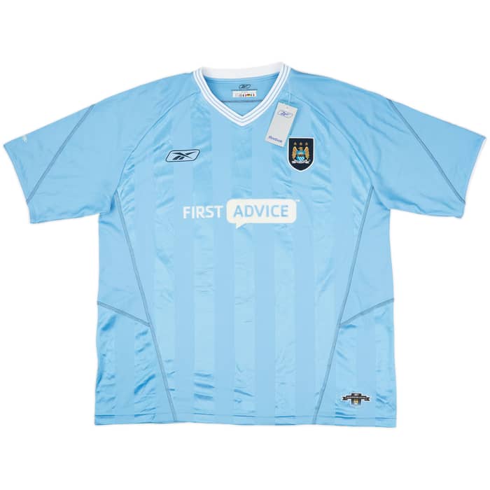 2003-04 Manchester City Home Shirt Dunne #22 (XL)