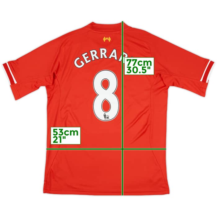 2013-14 Liverpool Home Shirt Gerrard #8 (XL)