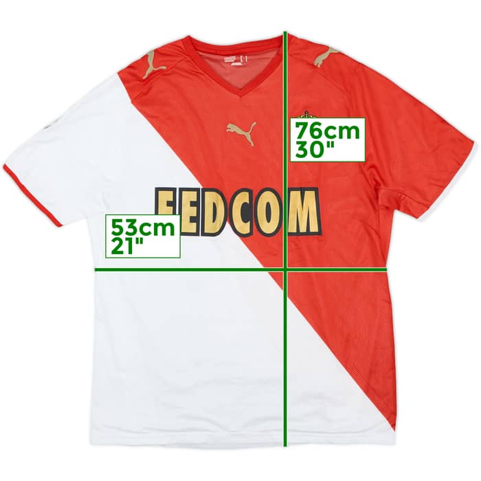 2008-09 Monaco Home Shirt (L)