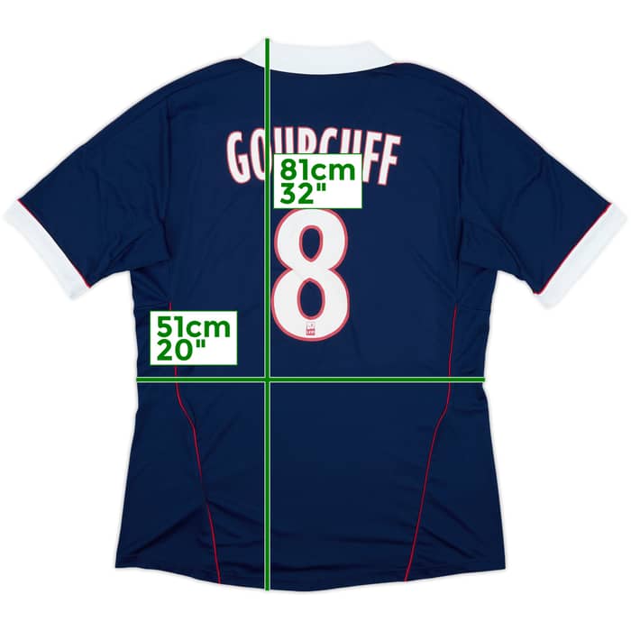 2011-12 Lyon Away Shirt Gourcuff #8 (L)