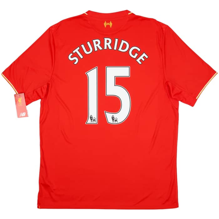2015-16 Liverpool Home Shirt Sturridge #15 (L)