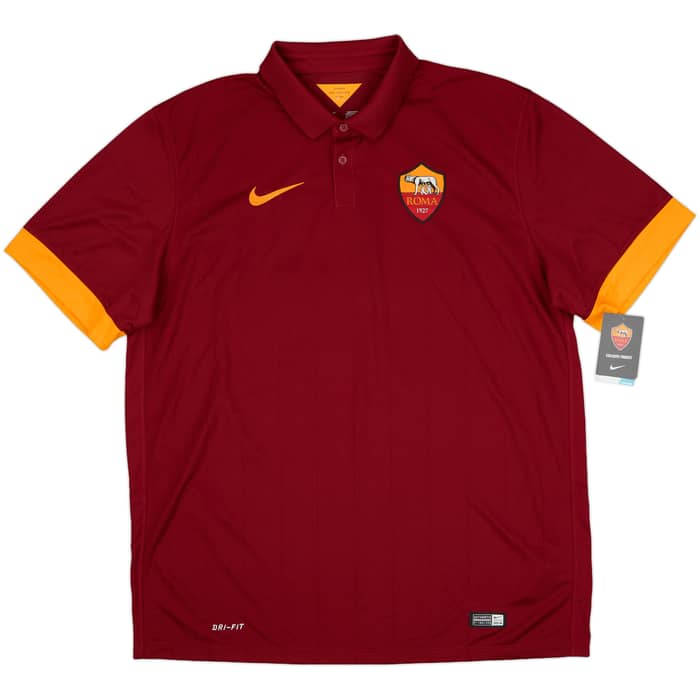 2014-15 Roma Home Shirt De Rossi #16 (XL)