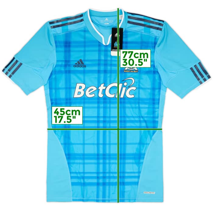 2010-11 Olympique Marseille Player Issue TechFit Away Shirt (XL)