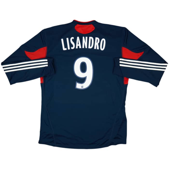 2010-11 Lyon Player Issue Third L/S Shirt Lisandro #9 (XL)