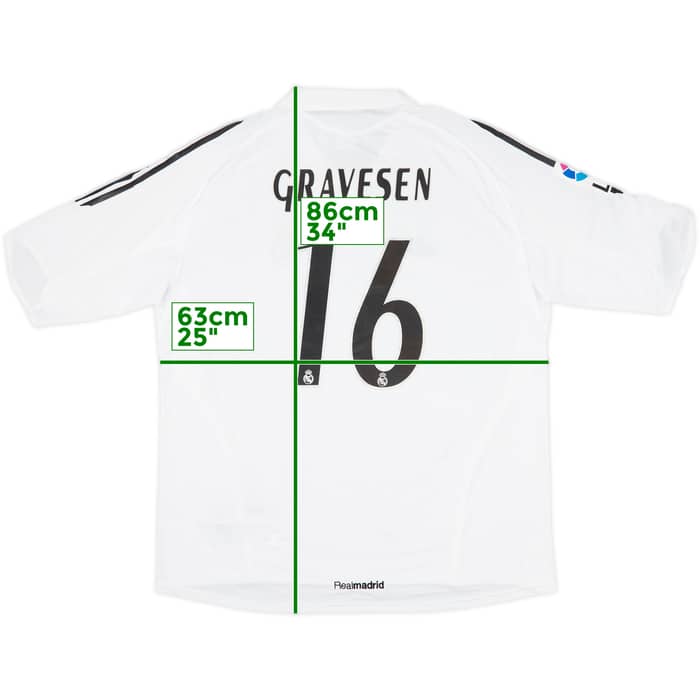 2005-06 Real Madrid Home Shirt Gravesen #16 (XXL)